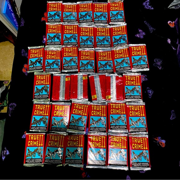 SOLD True Crime Vintage Collectors cards. Eclipse 1992 Yellow and Red Packs. - Picture 5 of 5